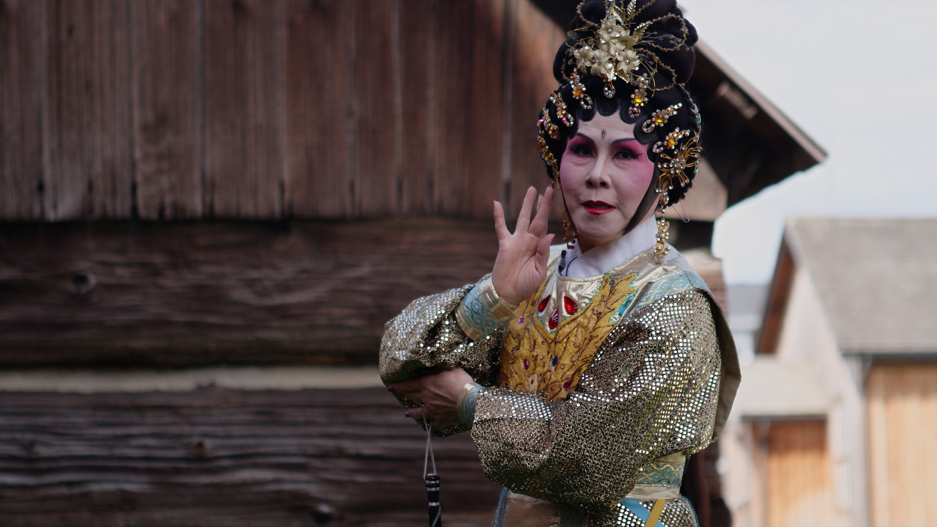 Rosa Cheng in Cantonese opera costume